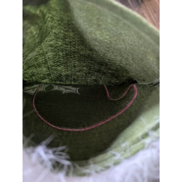 Large 30" Felt Faux-Fur Santa Christmas Stocking Holiday Bell Pouch - Picture 6 of 9